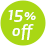 15%OFF!
